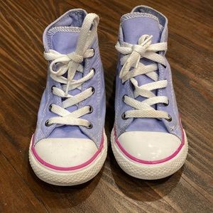 Lilac and pink toddler size 10 converse